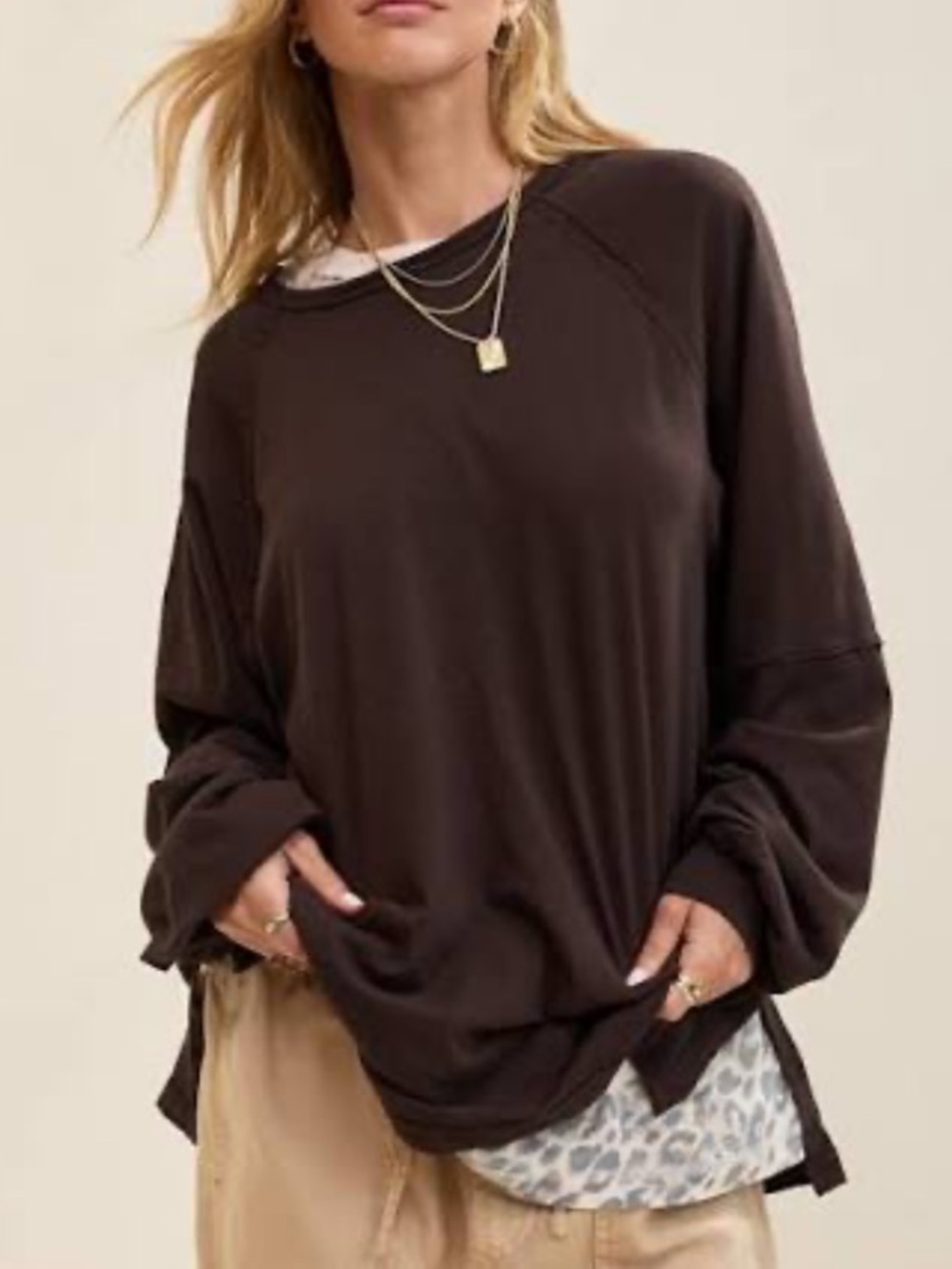 Aerie long sleeve boyfriend tee